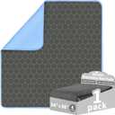 Wnote Leakproof Reusable Underpads (34"x36", 1 Pack) - Washable Stain-Hiding Incontinence Bed Pads, Heavy Absorbency Bedwetting Mattress Protector for Kids & Adults - Dark Gray