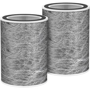 HP202 Replacement Filter Compatible with HP201, UA205, AP1000 HP200 For Shark HC501, HC502 Air Purifier MAX Replacement Filter HEPA, Part # HE2FKBASMB, HE2FKBAS, HE2FKPET, HE2FKPRO (2 Pack)