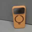 TORRAS Q3 Silicone 360 Spin for iPhone 17 Pro Case with Stand, Fit for MagSafe, Magnetic Ring Stand with Camera Control, Liquid Silicone Rubber Soft Phone Case for iPhone 17 Pro 6.3'', Pastel Orange