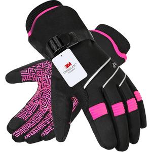 MOREOK Waterproof & Windproof -30°F Winter Gloves for Men/Women, 3M Thinsulate Thermal Gloves Touch Screen Warm Gloves for Skiing,Cycling,Motorcycle,Running