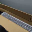 RV Window 42""W * 22""H Camper Exit Window with Frame Acrylic Window for RV Vertical Half Vent with Black Sliding Screen Camper Van Windows