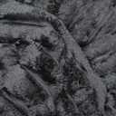 BEDELITE Fleece California King Comforter Set -Super Soft & Warm Fluffy Black Bedding, Luxury Fuzzy Heavy Bed Set for Winter with 2 Pillow Cases