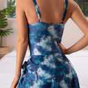 Eomenie One Piece Swimdress Swimsuits for Women Tummy Control Swim Dresses Skirt Bathing Suit (Blue, XXL)