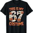 This is My 67 Costume Halloween T-Shirt L 