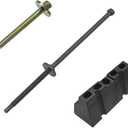 Base Clamp Car Battery Hold Down Kit, Car Accessories Battery Tie Down Bracket with Stainless Steel Bolt Kit for Select Ford Mercury Lincoln Models 00588 (Type B)