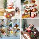 3 x Christmas Silicone Molds Christmas Tree Fondant Mold Christmas Bell Gingerbread Snowflake Reindeer Holly Leaves Molds For Xmas New Year Party Cake Cupcake Decoration Set Of 6