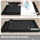 BEQHAUSE Kitchen Rugs and Mats Set of 2 Non-Slip Kitchen Mats for Floor, Absorbent and Stain Resistant Kitchen Runner, Machine Washable Rugs for Kitchen, Laundry & Sink, 24"x36"+24"x60", Black