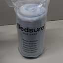 Bedsure GentleSoft Sherpa Fleece Blanket Queen Size for Bed, Non-Heated, Thick and Warm Throw for Women and Men, Soft Fuzzy Plush Queen Blanket for Winter, Washed Blue, 90x90 Inches