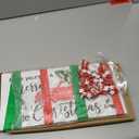 Asoulin Christmas Card Holder Farmhouse Merry Christmas Sign Christmas Card Display Hanging with 30 Photo Clips Photo Holder Picture Frames Collage Wall Decor Picture Board, Holiday Housewarming Gift