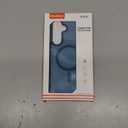 For Samsung Galaxy S24 FE Case, Matte Magnetic Phone Case, Support for Magsafe, Translucent Frosted Slim Shockproof Protective Cover for Samsung Galaxy S24 FE, Navy Blue