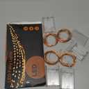 Led Fairy Lights Battery Operated, 4 Packs Mini Battery Powered Copper Wire Starry Fairy Lights for Bedroom, Christmas, Parties, Wedding, Centerpiece, Decoration (5m/16ft Warm White)