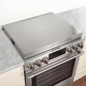 Stanbroil 30"x22"x3" Stainless Steel Stove Top Cover - Exact Fit for 30" Stoves, Anti-Slip Design, Kitchen Organizer, Heavy Duty, Easy to Clean, Safety Features
