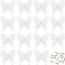 15 PCS Glitter Butterfly Christmas Tree Ornaments, Hollow-Out Butterfly Christmas Decoration with Clips, Craft Xmas ornaments, Christmas Tree, Wreath, Garland, Office, Home Decorations, White