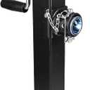 8000 lb Trailer Jack, 28" Drop Leg | Bolt-on or weld-on mount. Black powder coat finish. Fits RV, boat, & utility trailers. Heavy-duty steel for durability.