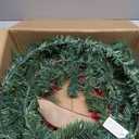 Pack of 1 Northern Spruce Artificial Christmas Wreath with 300 Lifelike Tips, Holiday Greenery Decoration