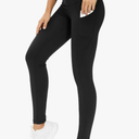 THE GYM PEOPLE Thick High Waist Yoga Pants with Pockets, Tummy Control Workout Running Yoga Leggings for Women S