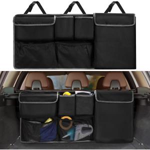 XHRING Car Trunk Organizer Backseat Hanging Storage Bag for Subaru Crosstrek Forester Outback Ascent Premium Sport Limited Base Touring XT SUV Accessories 2000-2025 2026