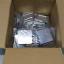 50mm/ 2 Inch Button Craft Press Supplies Square Button Part DIY Fridge Magnets Craft Set Including Magnet, Metal Cover, Plastic Back Cover, Pin,Transparent Film,Blank Paper(100 Sets,Metal)