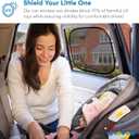 Enovoe Car Window Shades for Baby (4 Pack) - 21"x14" - Sun Shade Blocker, Cling - Glare Shield and UV Rays Protection for Your Child - Side Windows Screens for SUV- Mesh Window Shades for Car Baby