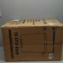 Kitchen Trash Can with Lid for Office Bedroom Bathroom Step Trash Bin Fingerprint-Proof Garbage Bin Brushed Stainless Steel 13 Gallon (Black)