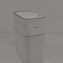 JOYBOS Trash Can with Lid Automatic Garbage Can, 3.8 Gallon Slim Small White Plastic Smart Trash Bin, Narrow Motion Sensor for Bedroom, Bathroom, Toilet Office