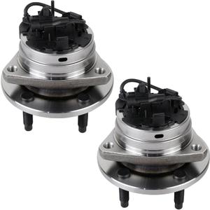 Autoround 513214 Pair Front Wheel Bearing Hub Assembly Fit for Chevy Malibu 04-12, Cobalt/HHR 08-10, Pontiac G6 05-10, Saturn Aura 07-09, 5-Lug w/ABS Set of 2