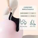 GUUNIEE Pilates & Yoga Socks for Women with Non-Slip Grip for Barre, Ballet,Hospital & Barefoot Workout 2/4 Pairs Breathable (6-10)