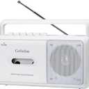 Gelielim Portable Cassette Player, Cassette Tape Player AM/FM Radio,Casette Tape Recorder with Earphone Jack, Cassette Boombox Battery Operated or AC Powered (White)