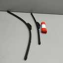 A-Premium Pack of 2 Windshield Wiper Blades with Wear Indicator & Towel - Compatible with Genesis G70 2019-2024, GV80 2021-2024, GV60 2023-2024, GV70 2022-2023 - 26" and 18", Hook Connector