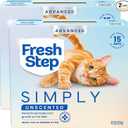 Fresh Step Advanced Simply Unscented Multi Cat Clumping Litter, 18.5lb, 2Pk
Formulated with No Added Dyes or Fragrances, Ammonia Block Technology, Low Dust, Compatible with Most Automatic Litter Boxes