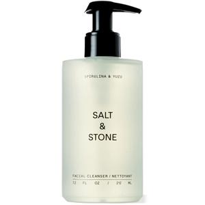 Salt & Stone Facial Cleanser for Women & Men, Spirulina & Yuzu Gentle Facial Wash with Hyaluronic Acid, Squalane, For All Skin Types, Vegan, Cruelty Free, 7.2 oz
