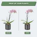 Joyhalo 12 Pack Plant Support Stakes 24 Inch, Plant Stakes, Flower Stakes with 24 Twist Ties, Garden Sticks for Plants Iris, Dahlia, Gladiolus, Amaryllis, Rose, Sunflower, Tomato, Sapling Etc