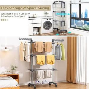 PurKeep Folding Drying Rack, Clothes Air Drying Rack