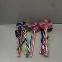 Outdoor Christmas Decorations Solar Pathway Lights, Set of 10 Lollipops Peppermint Stake Lights, 8 Modes Candy Cane Walkside Lights, Outdoor Xmas Decoration for Walkway,Yard (10PCS-Multi)