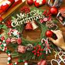8 Pcs 14" Christmas DIY Green Wreath Artificial Wreath, Norfolk Pine