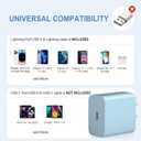 5 x USB C Charger Block iPhone Charger Block Type C Charger 2-Pack iPhone 15 Charger Block for iPhone 15/15 Plus/15 Pro/15 Pro Max/iPhone 14/14 Pro Max/13/12 Pro Max/11 Pro/Max/iPad Pro and Samsung(Blue)