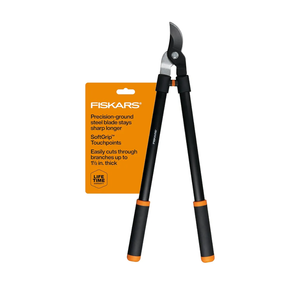 Fiskars 28" Loppers for Tree Trimming, Heavy Duty, Rust-Resistant Sharp Bypass Steel Blade Loppers, Branch Cutter up to 1.5" Diameter Cut Capacity, Shock-Absorbing Handle, Garden Tools