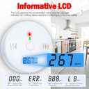 3 Pack Carbon Monoxide detectors,co Detector,Carbon Monoxide Alarm,co2 Detector Battery Powered with LCD Display,Carbon Monoxide Detector,UL2034 Standards,for Home