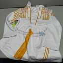 Rogkidha Girls Cute Outfits Pop Singers Clothes Fashion Stage Skirts Sets Novelty Outfit 3D Print Coat Skirt Clothing Set Size 160