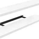 Floating Shelves, Wall Shelves for Bathroom/Living Room/Bedroom/Kitchen Decor, White Shelves with Invisible Brackets Set of 2 23 in