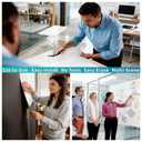 MOOJOU Giant Magnetic Whiteboard 100"x48" Peel & Stick for Full Wall