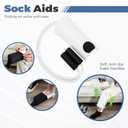 6 PC Hip Replacement Recovery Kit for Elderly and Knee Back Surgery Patients with Grabber, Sock Aid, Leg Lifter, Shoe Puller, Back Scratcher, Bath Sponge, Essential Tools for Recovery After Surgery