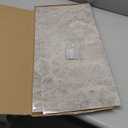 10PCS Peel and Stick Floor Tile Shower Tile Waterproof PVC Waterproof Wallpaper for Kitchen and Bathroom (Light Grey, 23.6" x11.8)