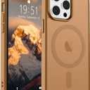 SUPFINE Magnetic for iPhone 13 Pro Max Case (Compatible with MagSafe) (Military Grade Drop Protection) Slim Translucent Matte Shockproof with Anti-Fingerprint Phone Case,Brown