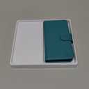 DuckSky for iPhone 7/8/SE 2020/SE 2022 Genuine Leather Wallet caseRFID Blocking3 Credit Card HolderReal LeatherFlip Folio Book Phone case Protective Cover Women Men for apple 7/8 case Blue Green