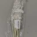 12 Pack Glitter Curly Christmas Spray Set White Wispy Willow Christmas Berry Picks Sprays Glittered Twigs Decor for Christmas Tree Topper Wreath Garland Bouquet Floral Arrangement (White)