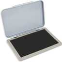 Metal Case Stamp Pad Medium Size, Black Color - Size: 3" x 4" - Choose from 15 Ink Colors