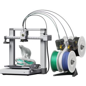 Bambu Lab A1 Combo, A1 3D Printer and AMS lite, Beginner-Friendly Ecosystem with MakerWorld Model Library, Multi-Color 3D Printing, High Speed & Precision,Read to Use, Quiet