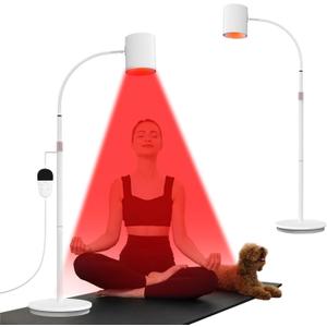 Red Light Therapy for Body, 940nm & 850nm & 660nm Infrared Light Therapy Lamp, COB Chip Infrared Device for Face and Body at Home (Large)