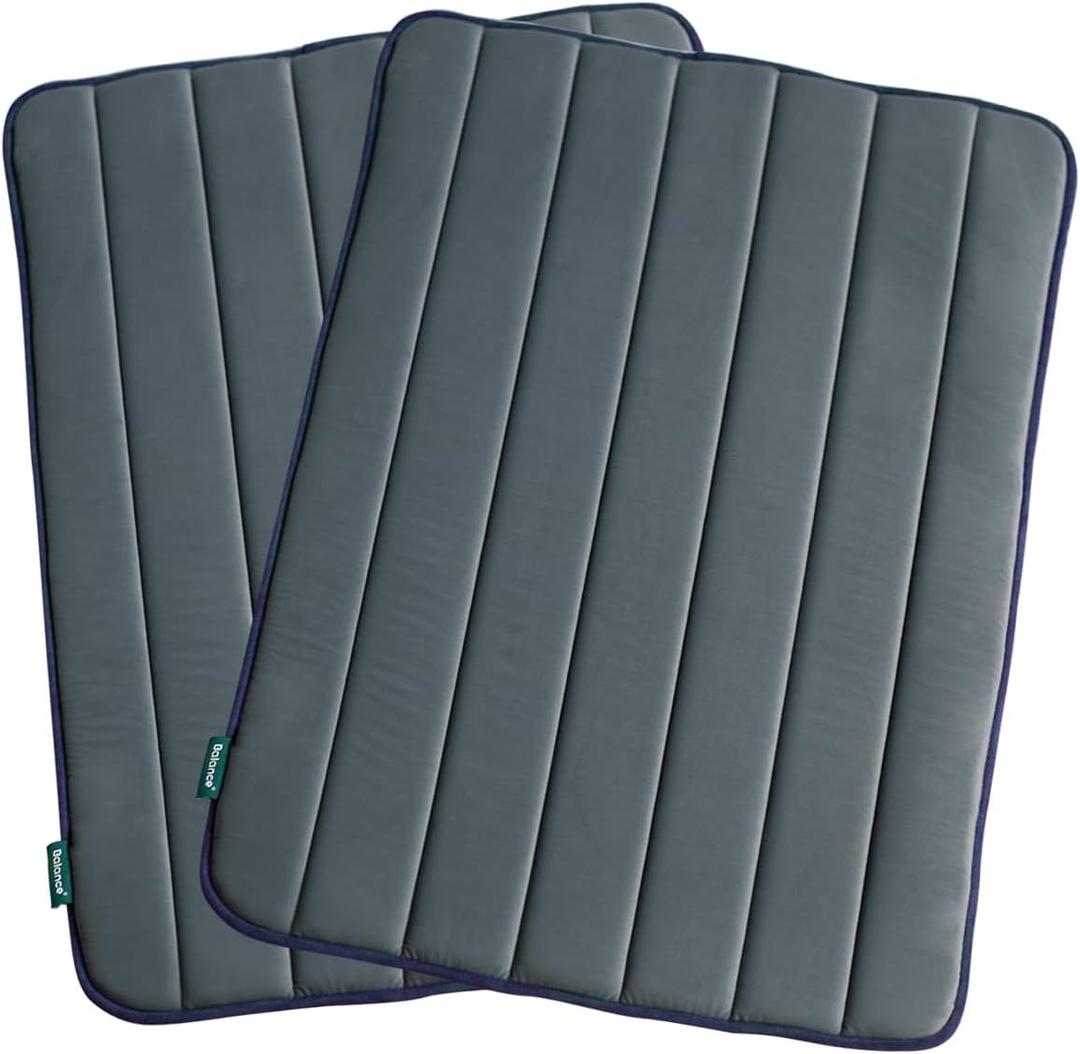 BALANCE Dog Crate Pad, Dog Foam Crate Mat Kennel Pad, Washable Water-Resistant Pet Bed Flat Dogs Cage Mat for Large Dogs, 2 Packs (36.0"L x 23.0"W x 0.8"Th)